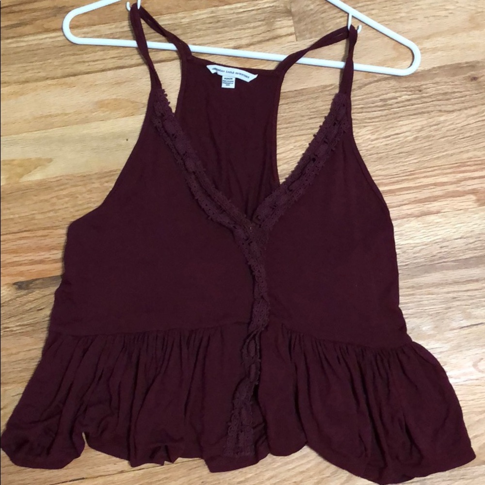 Burgundy tank top
